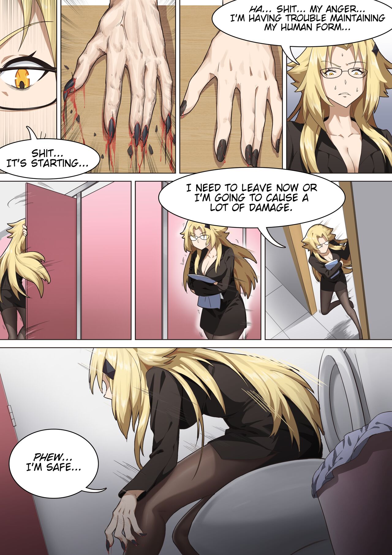 Werewolf Girl Academy page 6 full