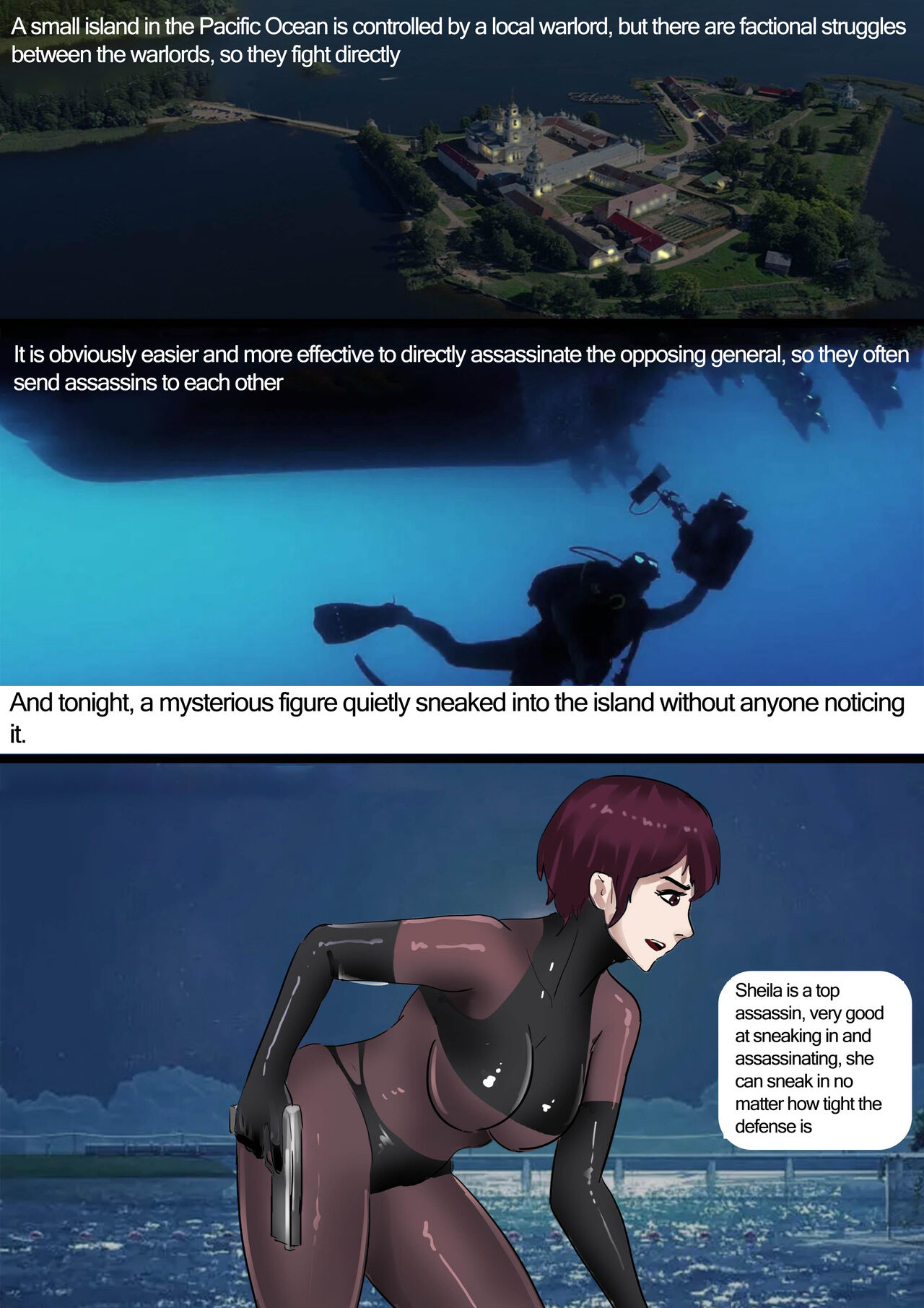 Female_Assassin_in_Stockings_Restrains_Trap_to_Escape page 2 full