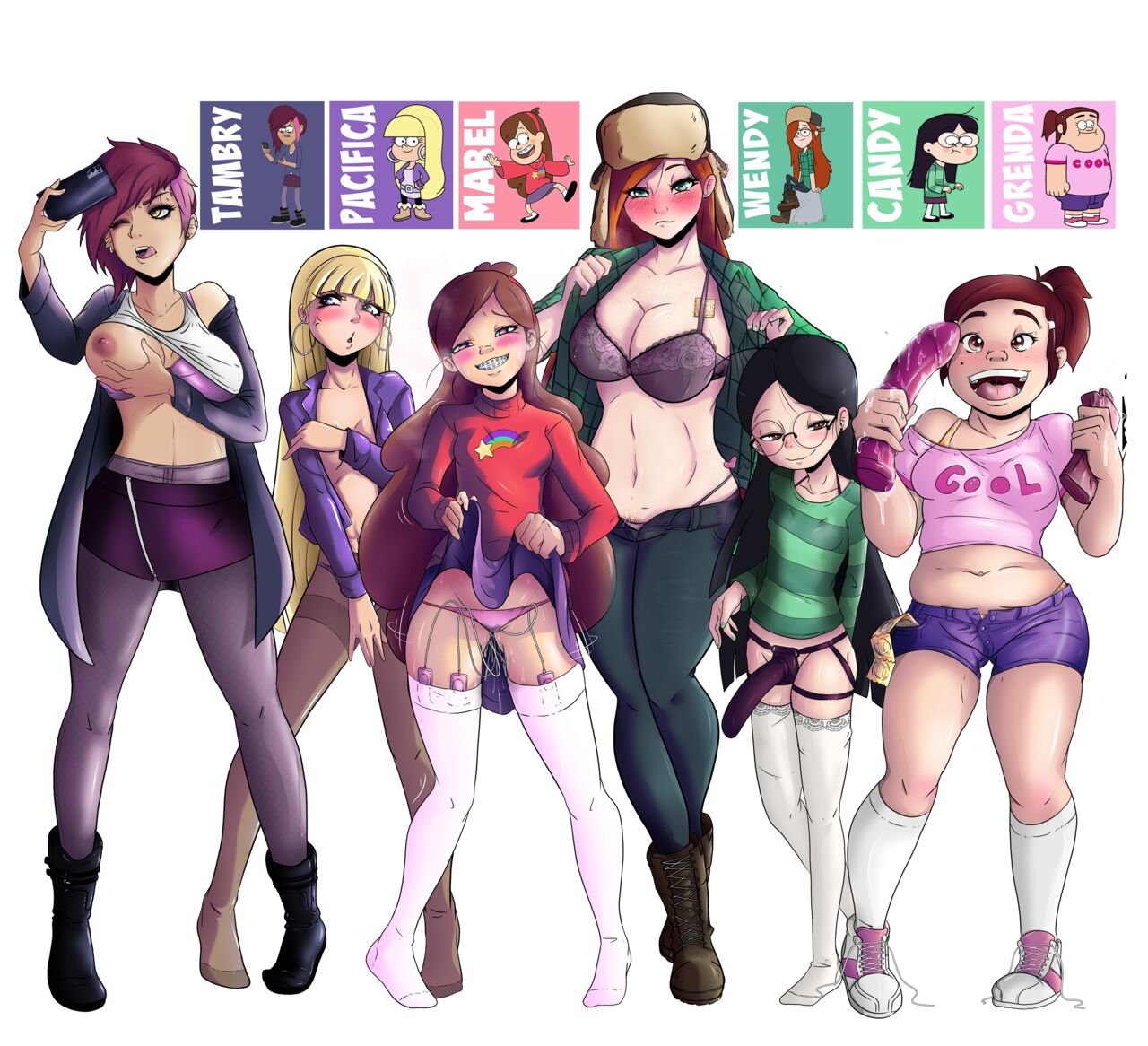 the girls of Gravity Falls page 8 full