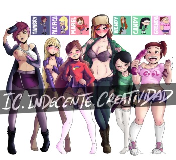 the girls of Gravity Falls cover