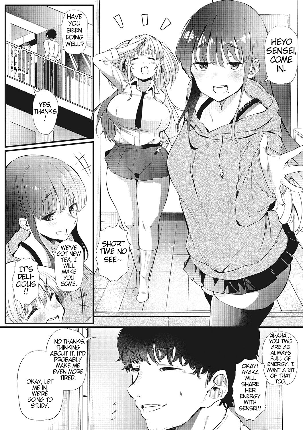 Sex And Communication With The Two Sisters "Sexmunication" Part 1,2 | Futari de Hamekomi Sisters Zenpen page 2 full