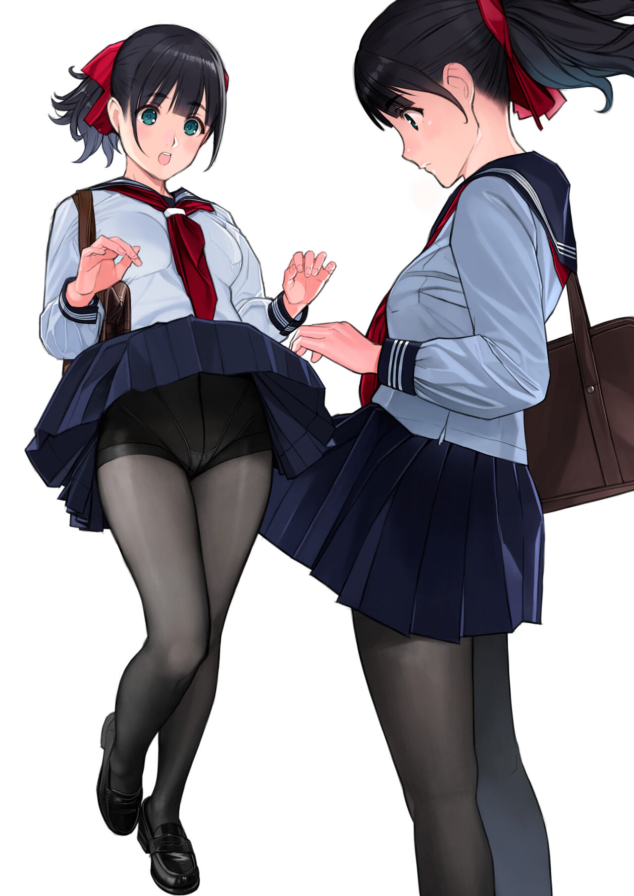 Kyonyū de kuro taitsusērā-fuku no fuku iin-chō to rikujō-bu no kyonyū senpai ga etchinakoto sa se rareru hon page 8 full