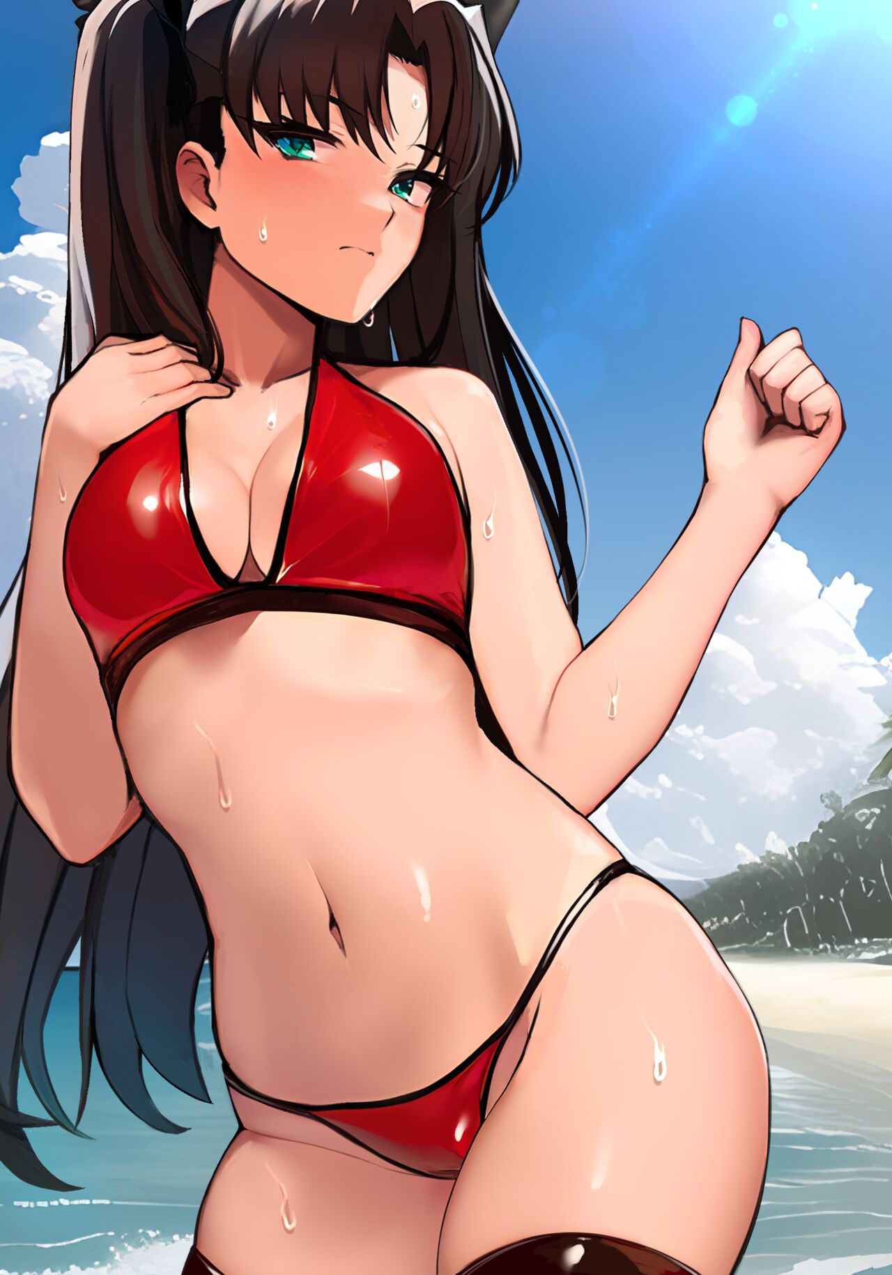 Slingshot TOHSAKA Rin + Artoria Nude page 1 full