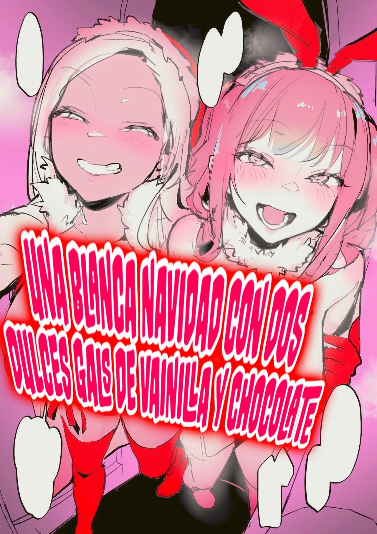 Shirokuro Gyaru no MeriChri | Una blanca navidad con dos dulces gals de vainilla y chocolate page 1 full