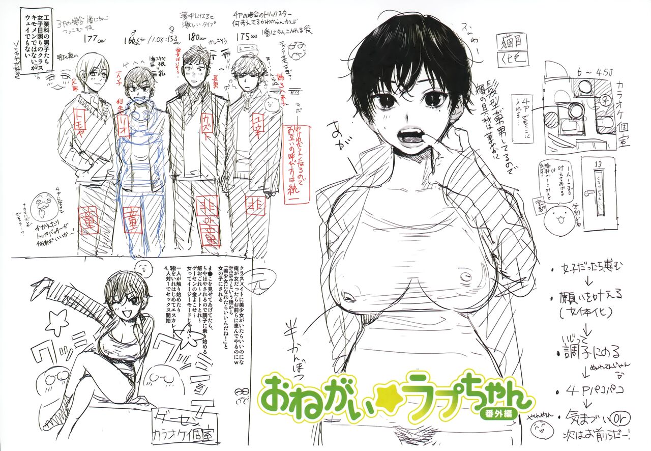 Onegai☆Lap-chan Melonbooks Gentei Tokuten Leaflet Shoki Settei Shiryoushuu page 2 full