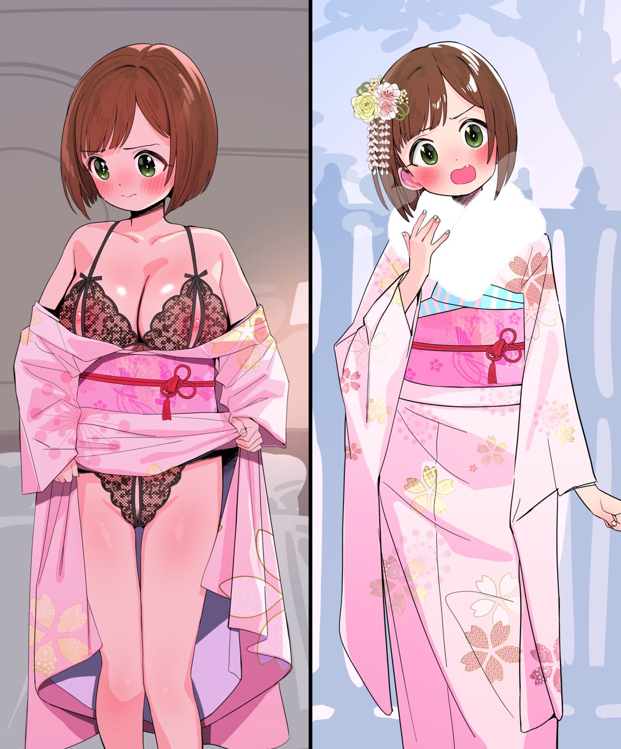 振袖前川とラブラブセックス page 4 full
