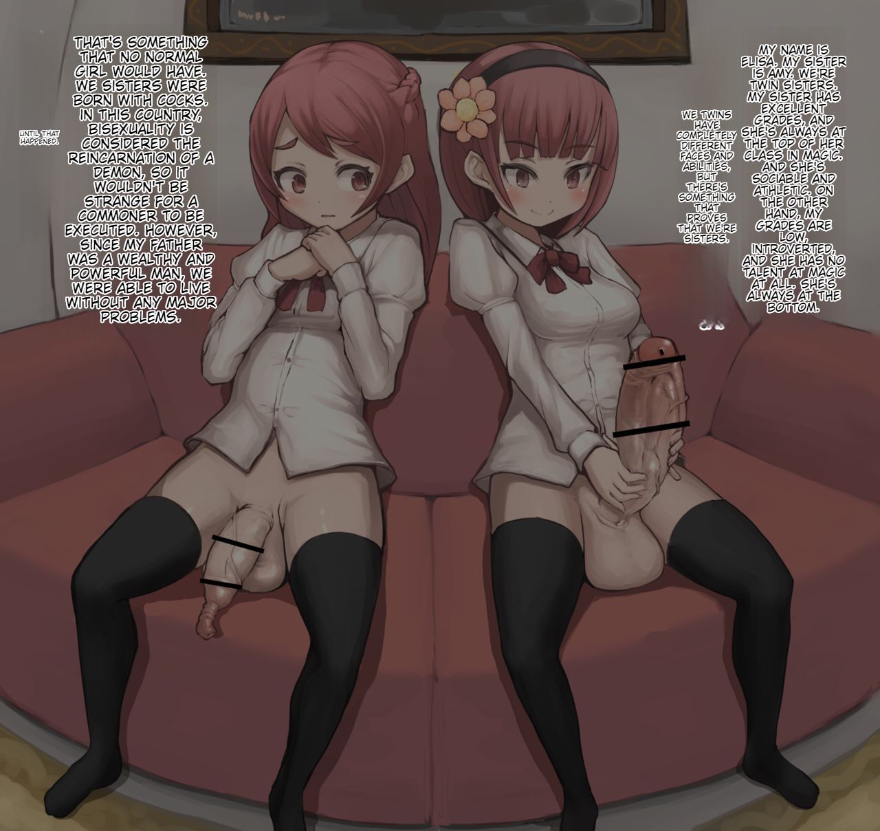 Futanari Sisters Showdown page 1 full
