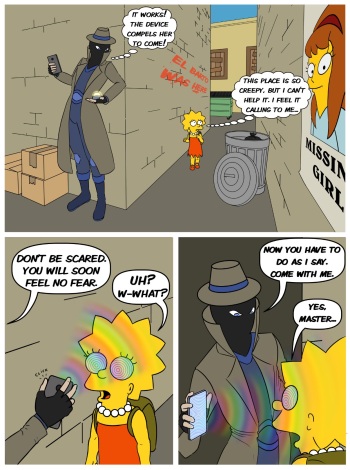 Lisa hypnotized pet The simpsons cover