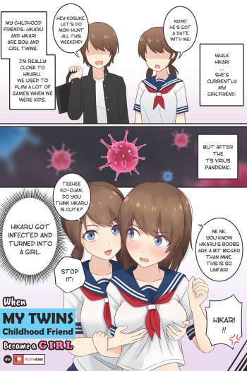 When My Twins Childhood Friend Became a Girl cover