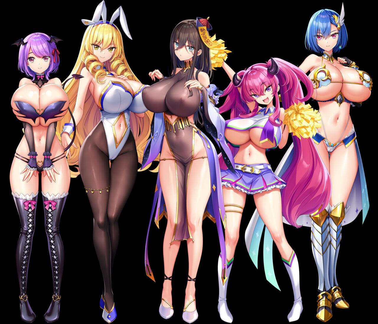 Motto! Haramase! Honoo no Oppai Isekai Oppai Maid Gakuen! Characters Sets Part 2 page 1 full