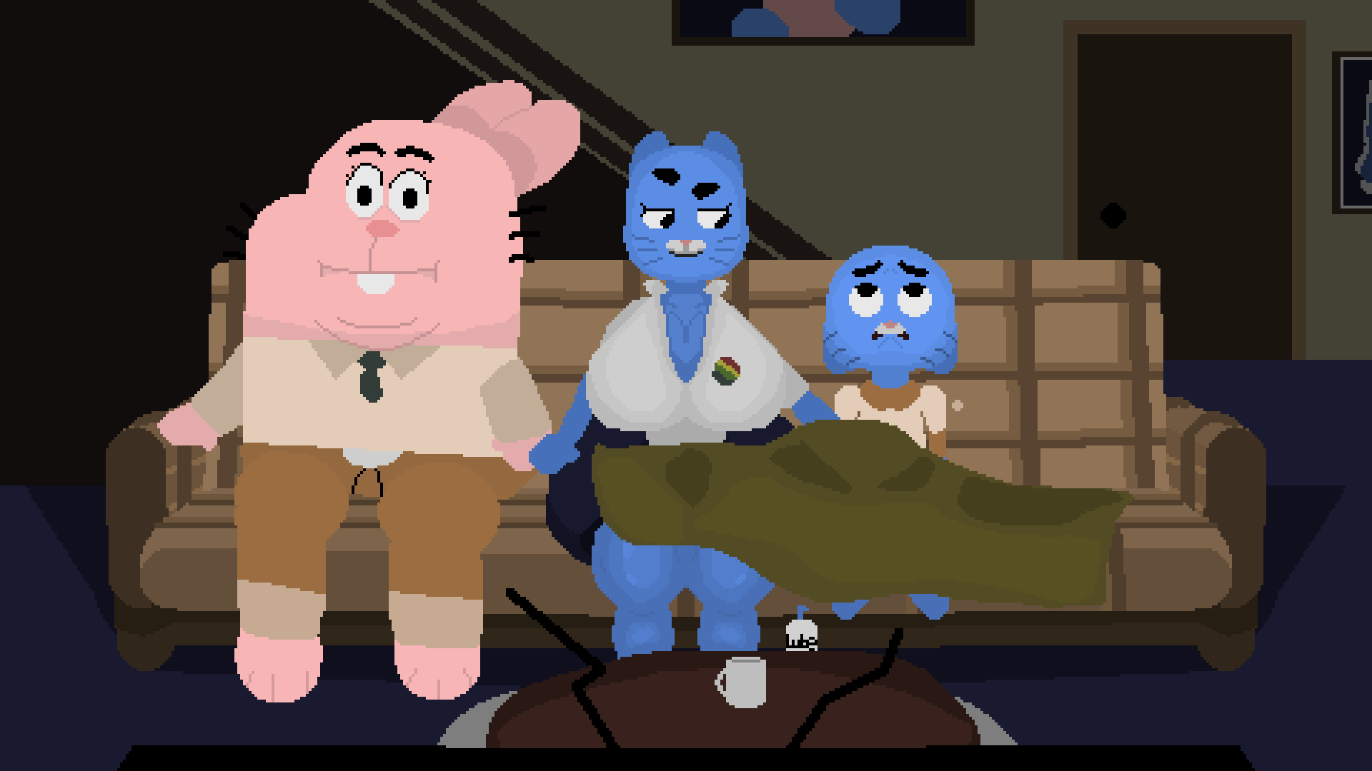 The Watterson House Watches A Film page 1 full