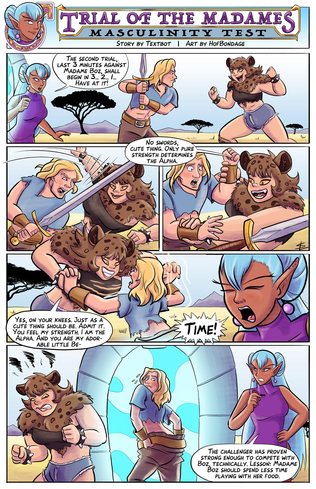 Trial of the Madames: Masculinity Test page 3 full