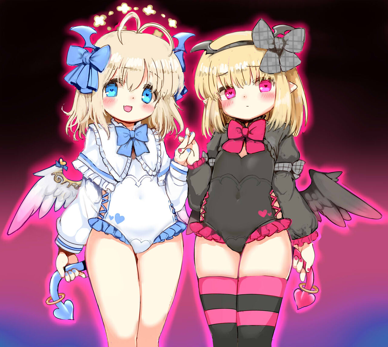 Yamihane-chan to Tenhane-chan ga Succubuska Shimashita page 4 full