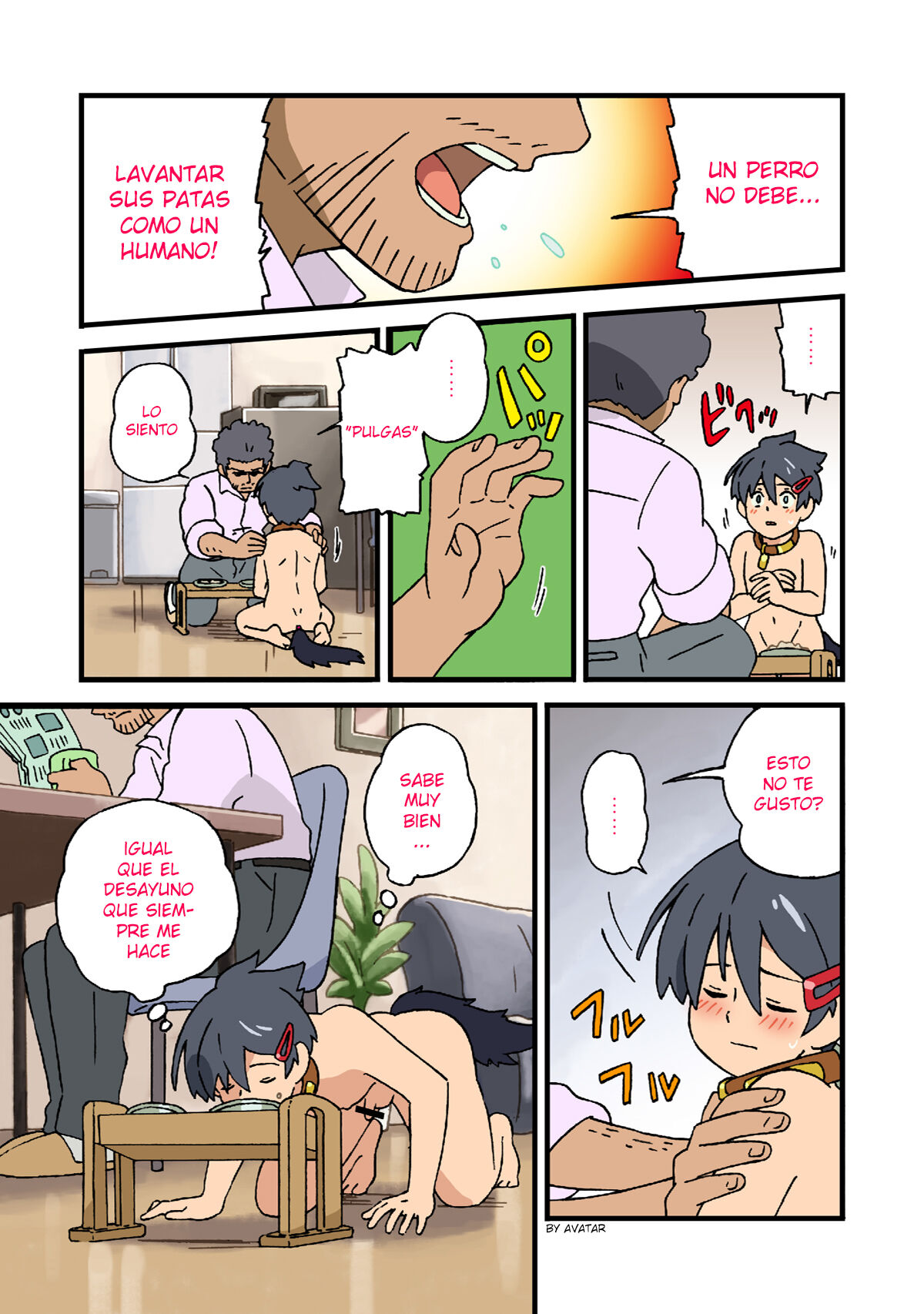 Nichiyoubi no Kemono ~Boku wa Ojisan no Inu ni Naru~ | Sunday Pet Play That time I became an old man's dog page 7 full
