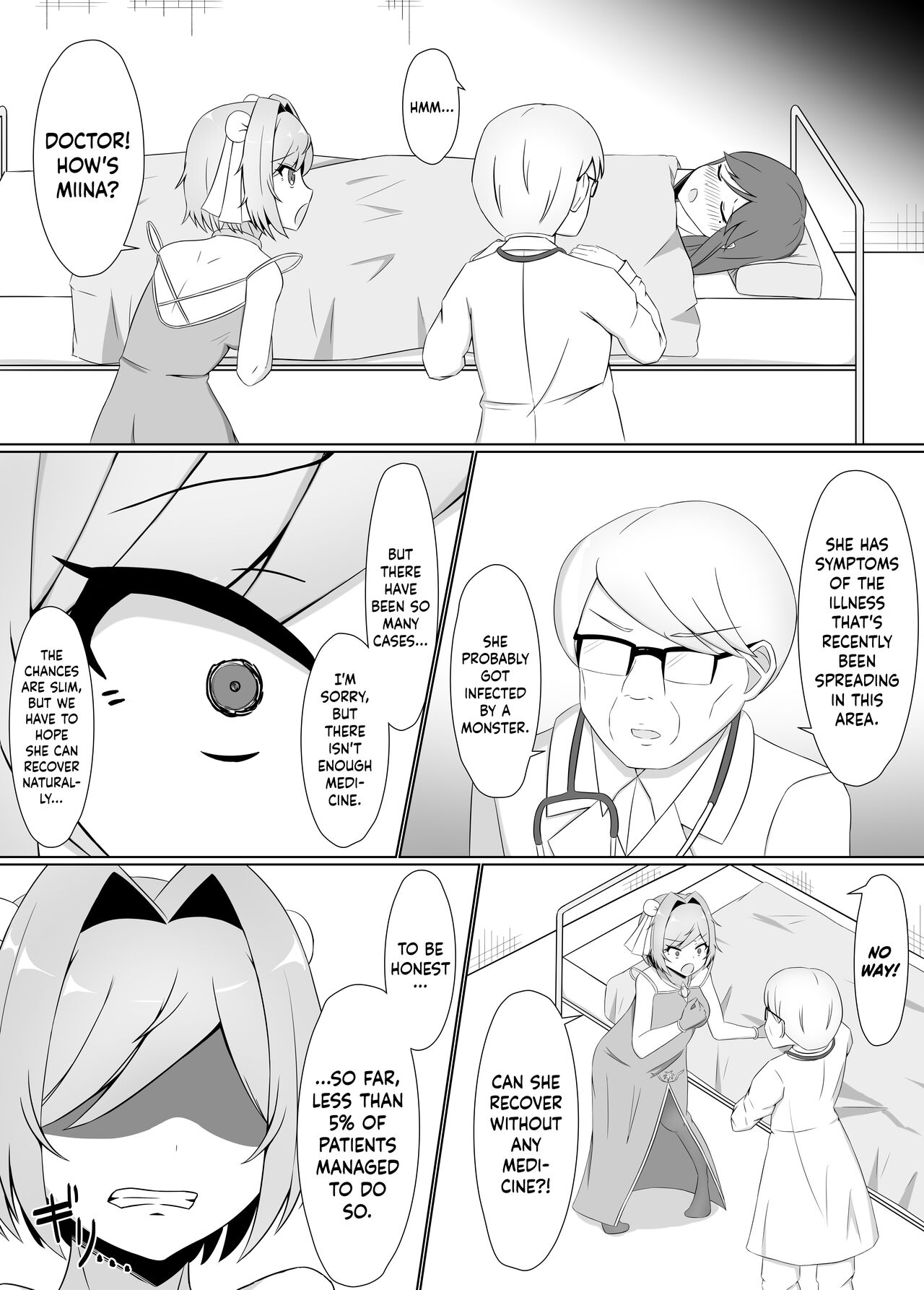 Kuro ni Somaru Yuri ~Kakutoumusume ga Alraune ni Kenzoku Ochi suru made~ | Black-Stained Yuri ~A Female Martial Artist Enslaved By An Alraune~ page 7 full