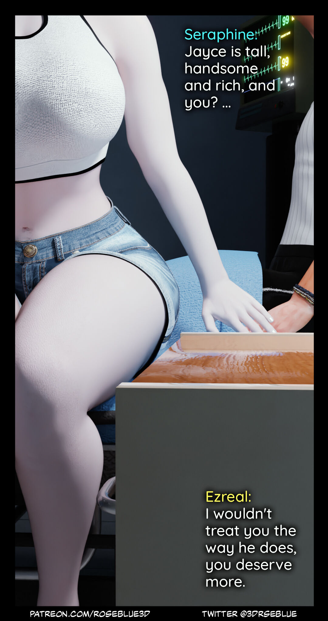 Seraphine comic 3D porn league of legends  Seraphine forbidden love english page 9 full