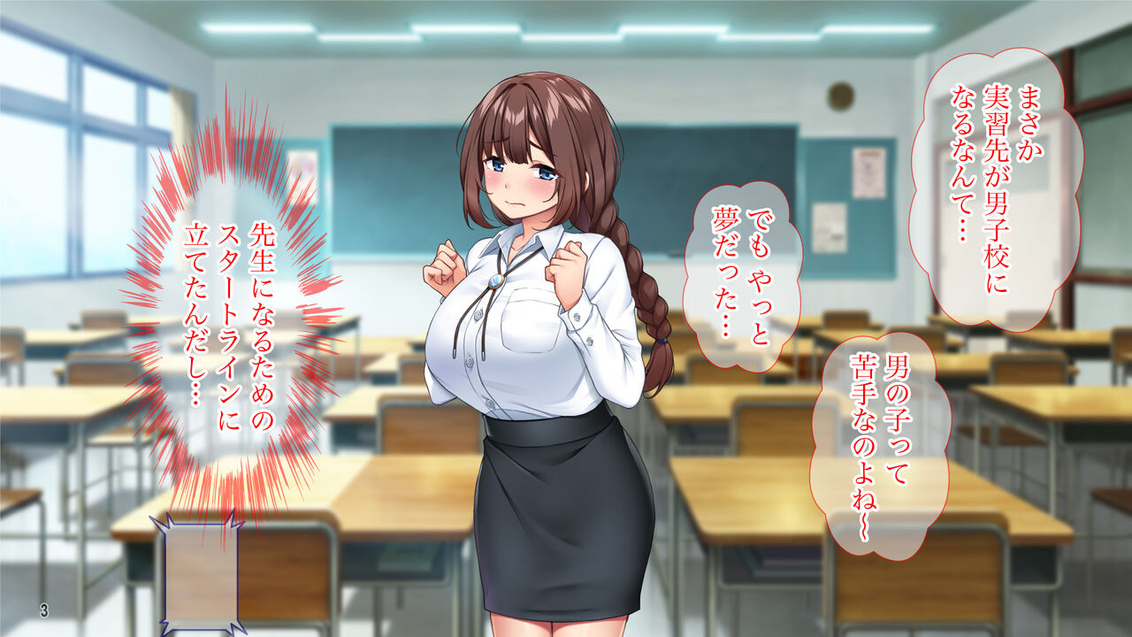 Bokki Fukahi! Mujikaku Dosukebebodi no Kyoiku Jisshu Sei Ga Danshiko ni Yattekita! ? page 4 full