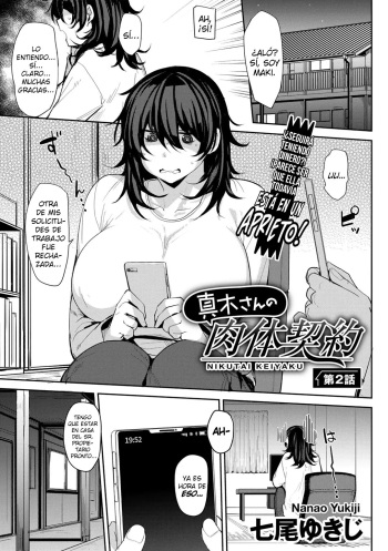 Maki-san no Nikutai Keiyaku Ch. 2 | Contrato Coital De Maki - Parte 2 cover