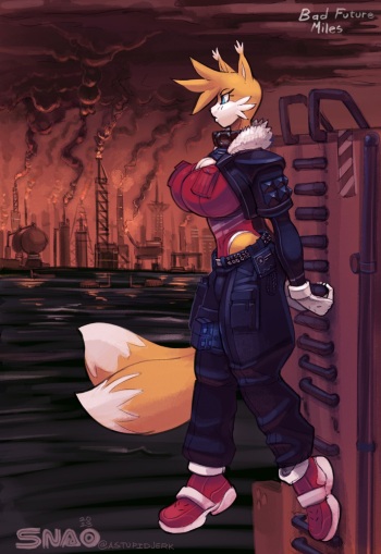 Tails Pilot oil ocean cover