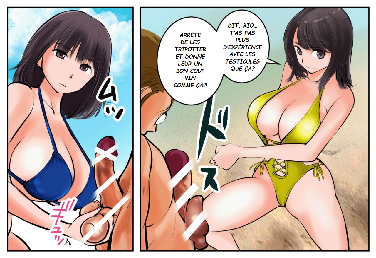 Kinkeri Kyosei in Beach | Coups bas et castration à la plage page 7 full