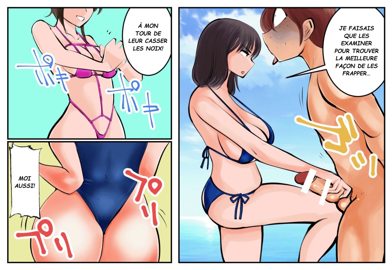 Kinkeri Kyosei in Beach | Coups bas et castration à la plage page 8 full