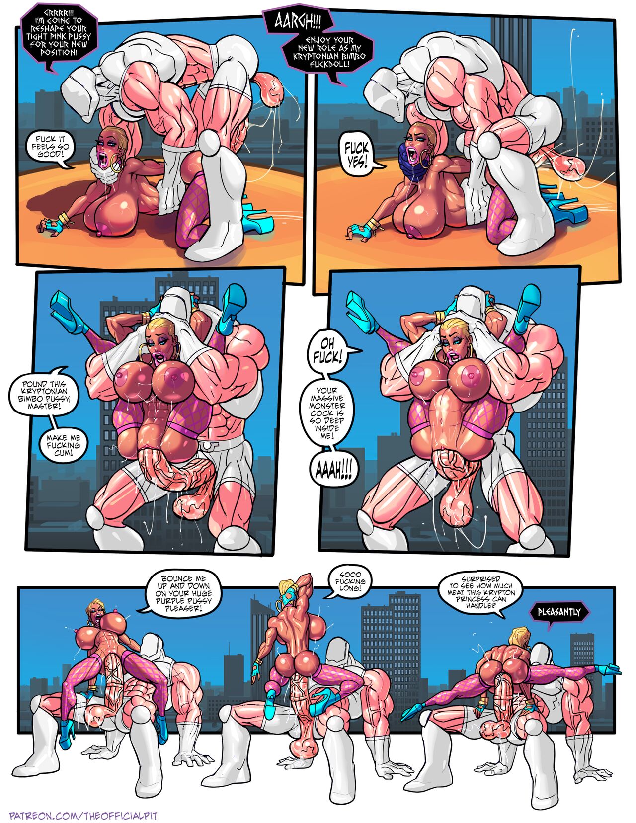 Power Girl vs Darkseid page 7 full