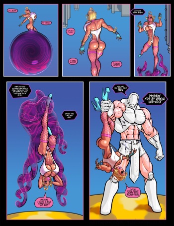 Power Girl vs Darkseid cover