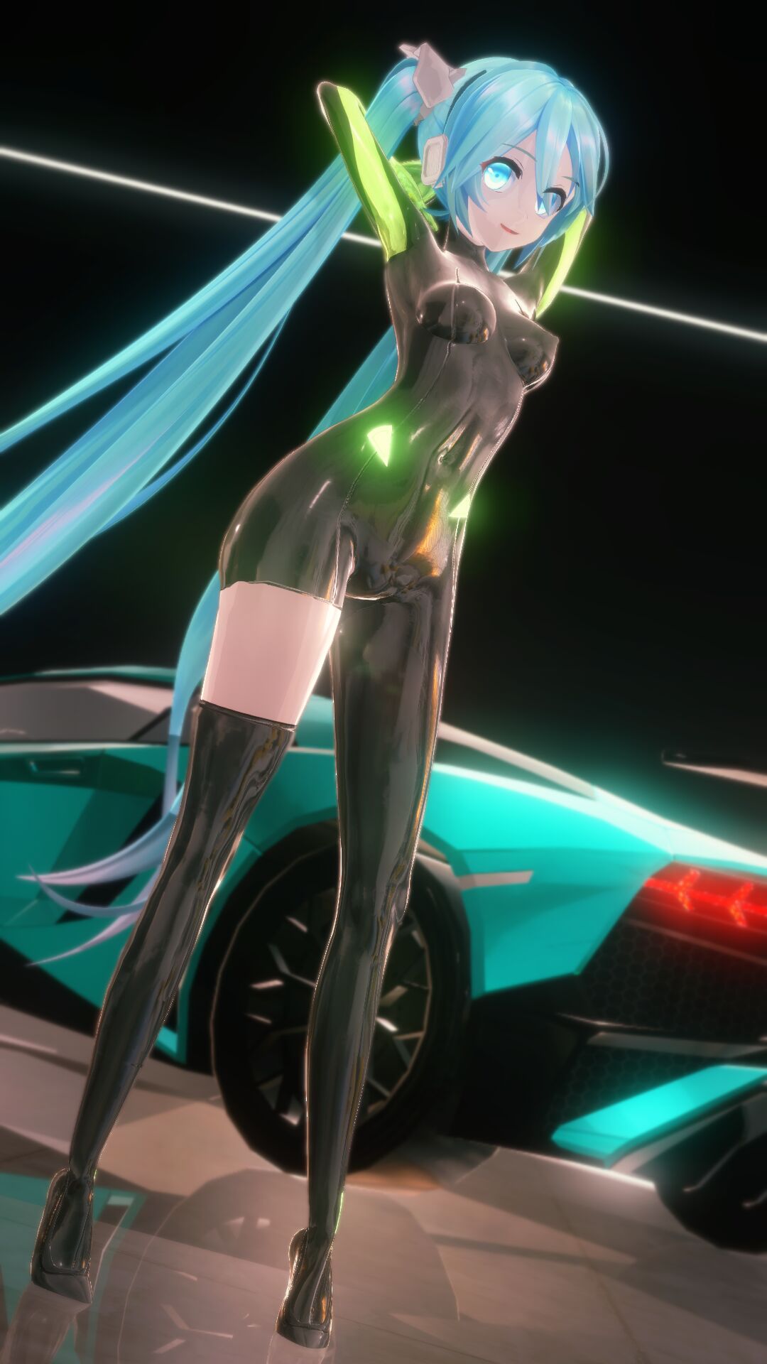 四女神x初音  乳胶洗脑 page 3 full