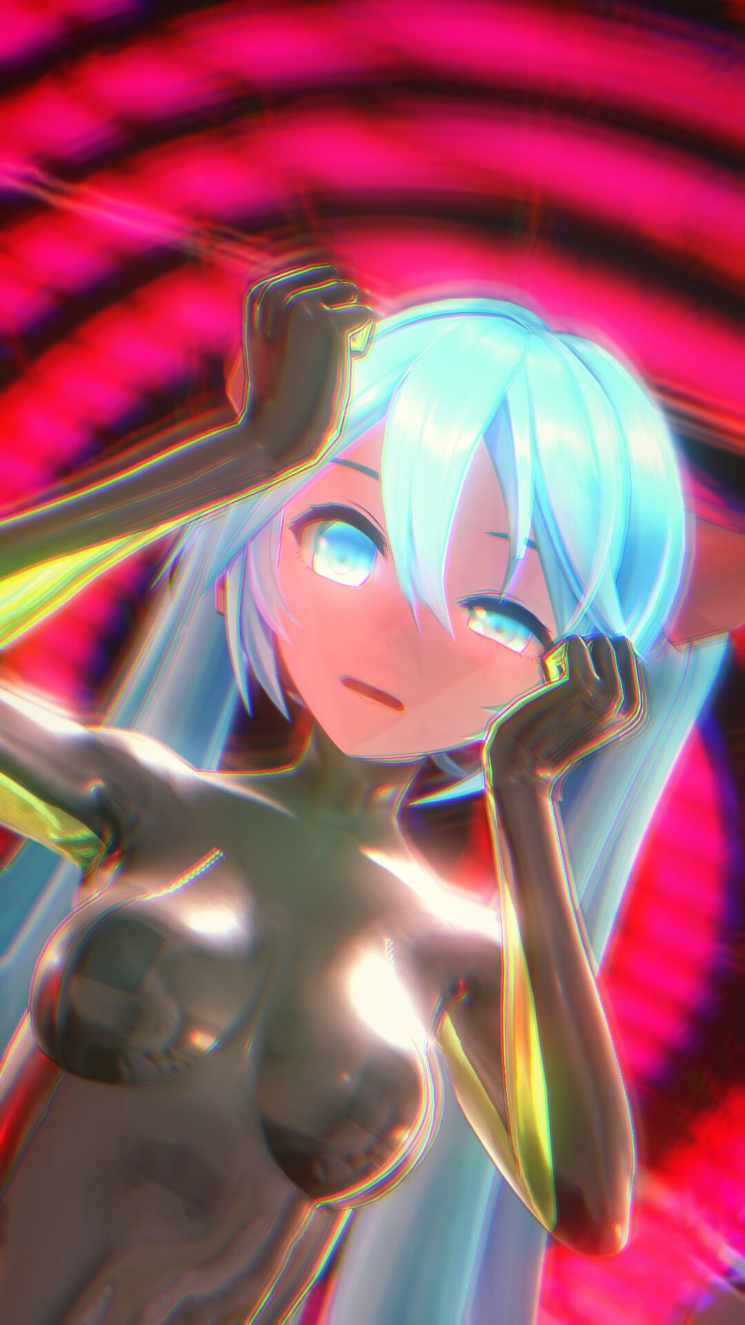 四女神x初音  乳胶洗脑 page 4 full