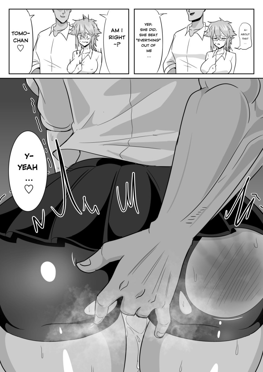 Tomo-chan ga Onnanoko ni wa Dekinai koto ni Te o Dasu Hanashi. | A story about Tomo-chan doing things that girls can't do page 10 full