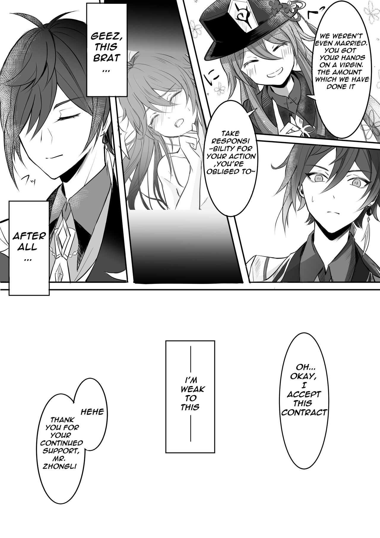 Rainbow After Heavy Rain, Dreams of Colorful Wings - Zhongli x Hu Tao before wedding / marriage story page 7 full