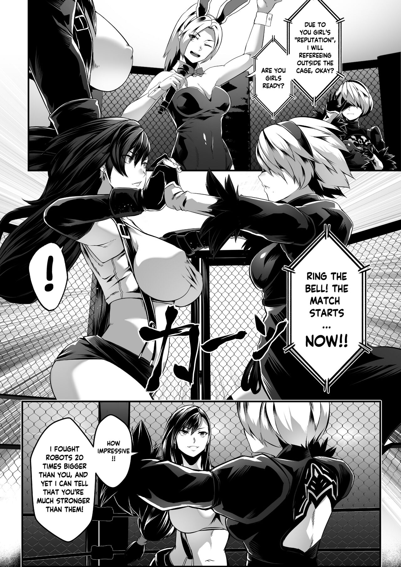 Square off! 2B vs Tifa page 10 full
