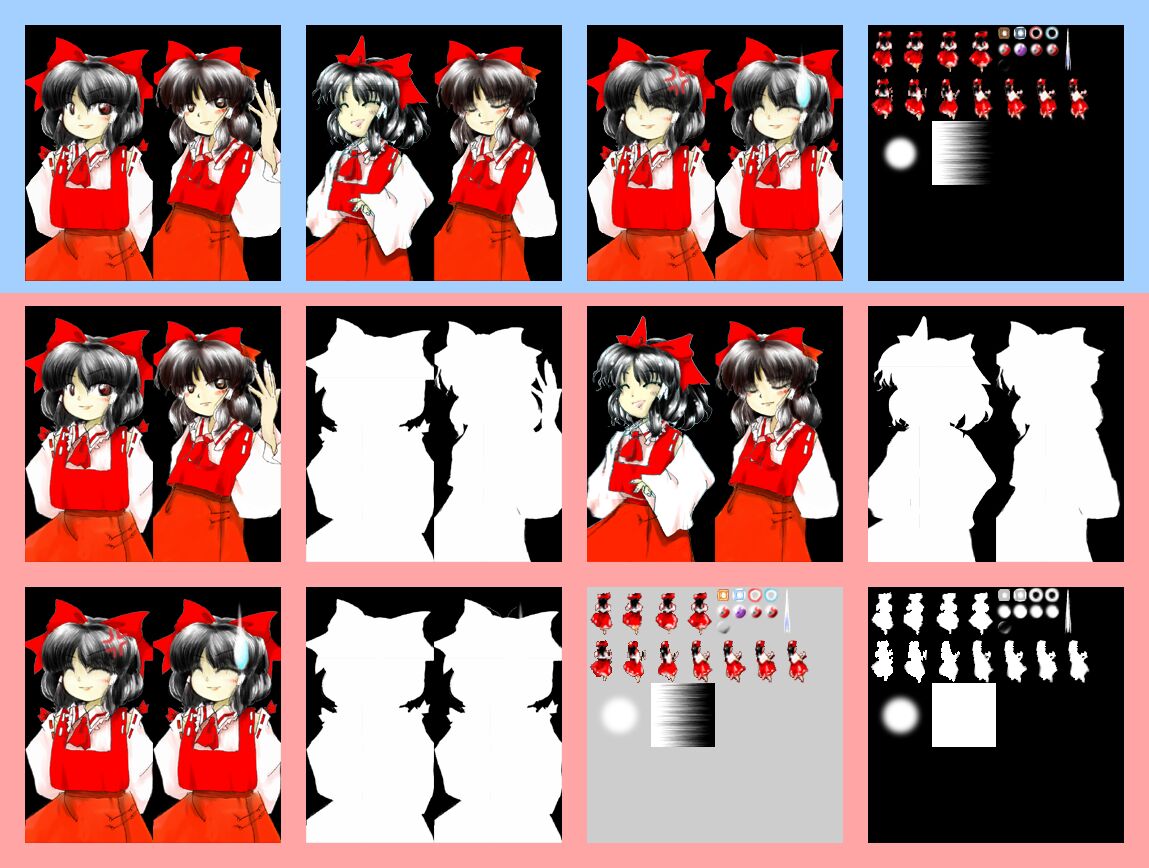 Touhou Game Character Portrait ZUN Art page 1 full