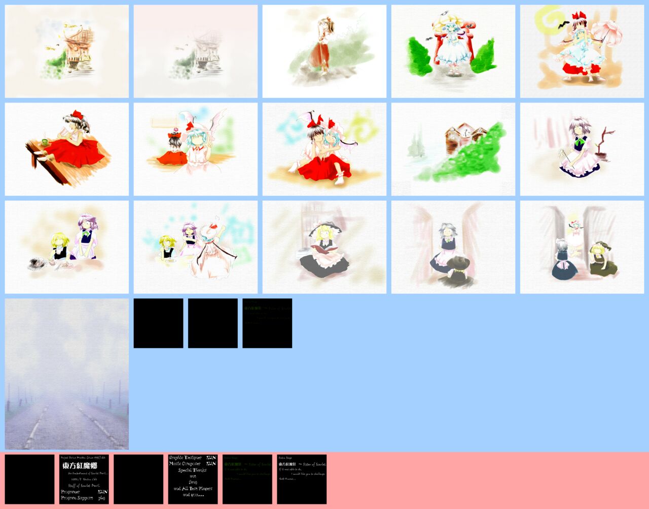 Touhou Game Character Portrait ZUN Art page 4 full