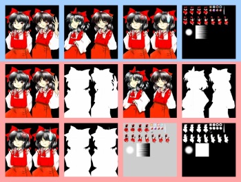 Touhou Game Character Portrait ZUN Art cover