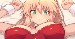新年バニ乳上