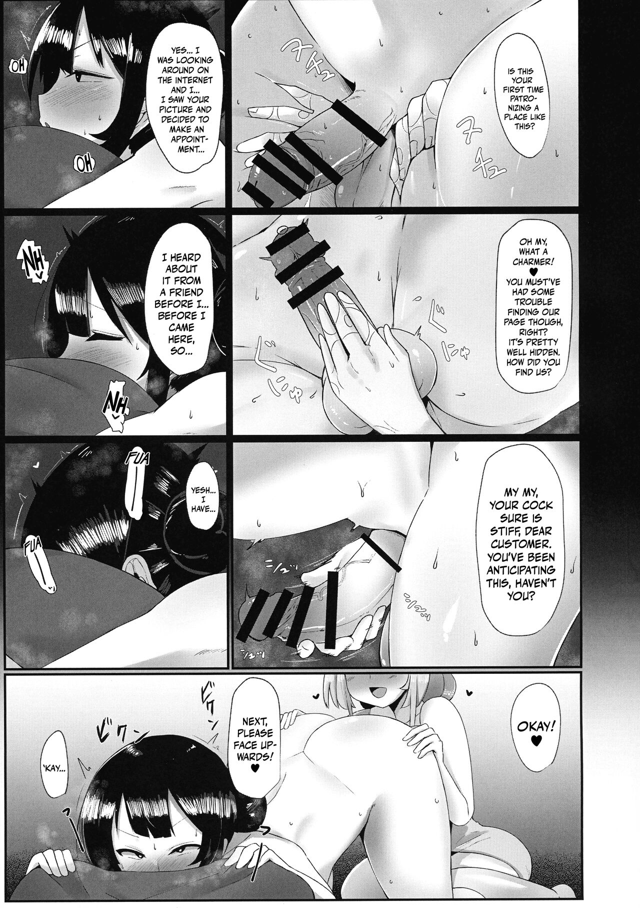 Futanari Kaiwai no Etchi na o Mise ni Ittemita! ~ Kenzen? Esute-ten-hen ~ | I Tried Going To My Neighborhood Brothel~! For Health's Sake, Right? Beauty Salon Edition! page 9 full