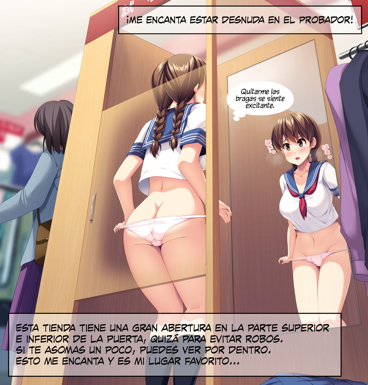 Fukuya no Shichakushitsu de Roshutsu | Exponiéndome en Probadores de Tienda de Ropa page 2 full