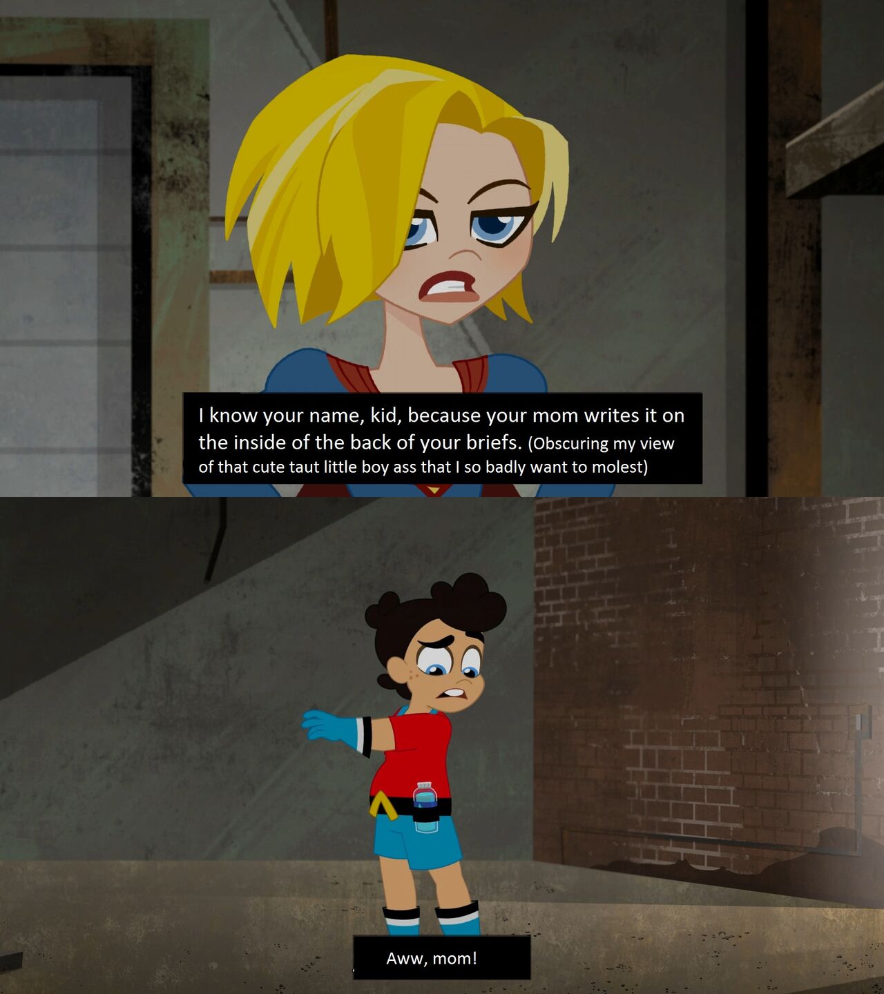 Power Girl Molests Garth Bernstein page 1 full