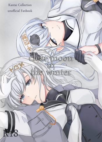 clear moon in the winter cover