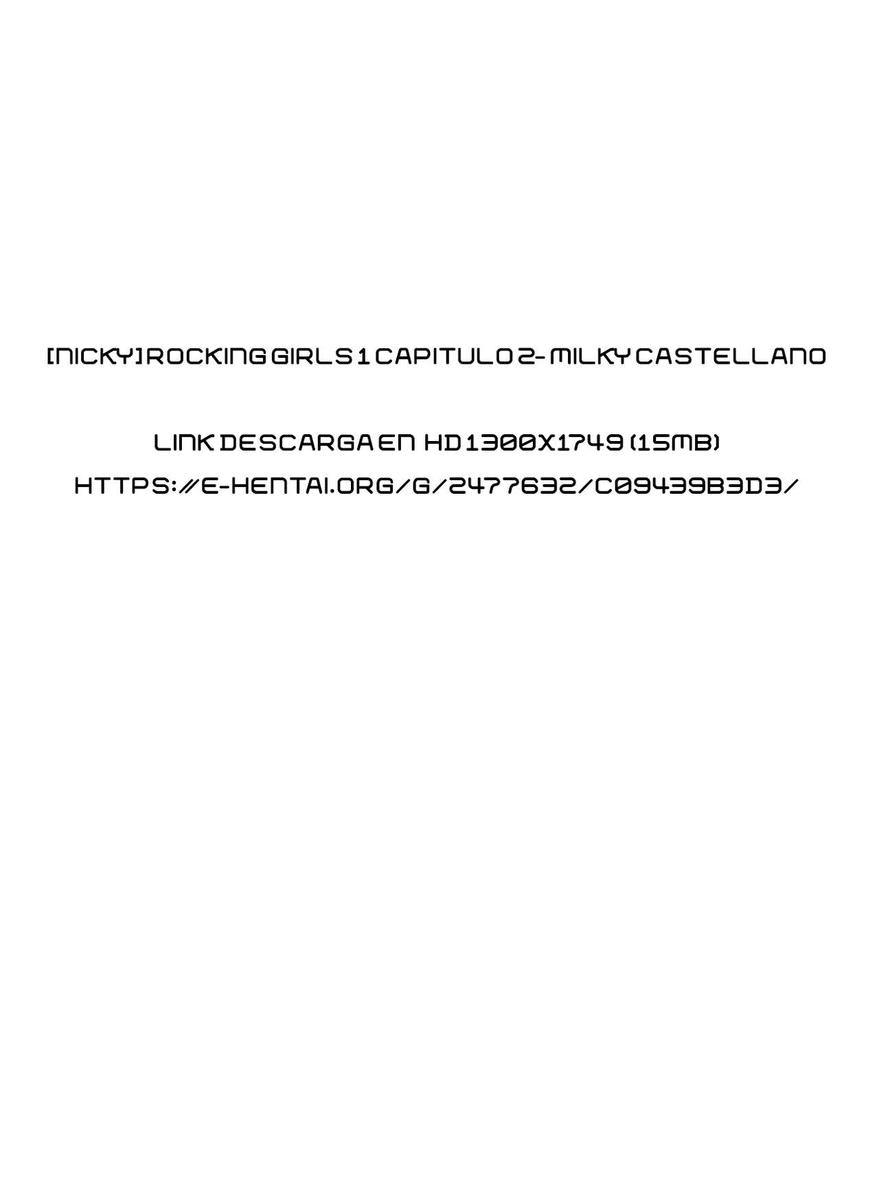 Rocking Girls 1 Capitulo 2- Milky Castellano page 1 full