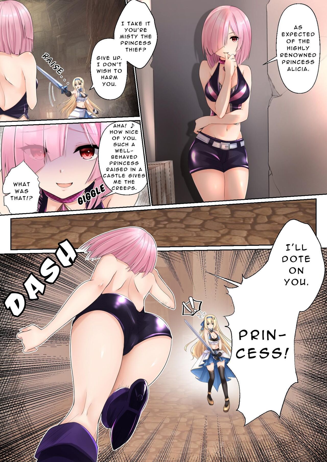 Misty Magic ―princess knightess enthralled by a futanari spell― page 4 full