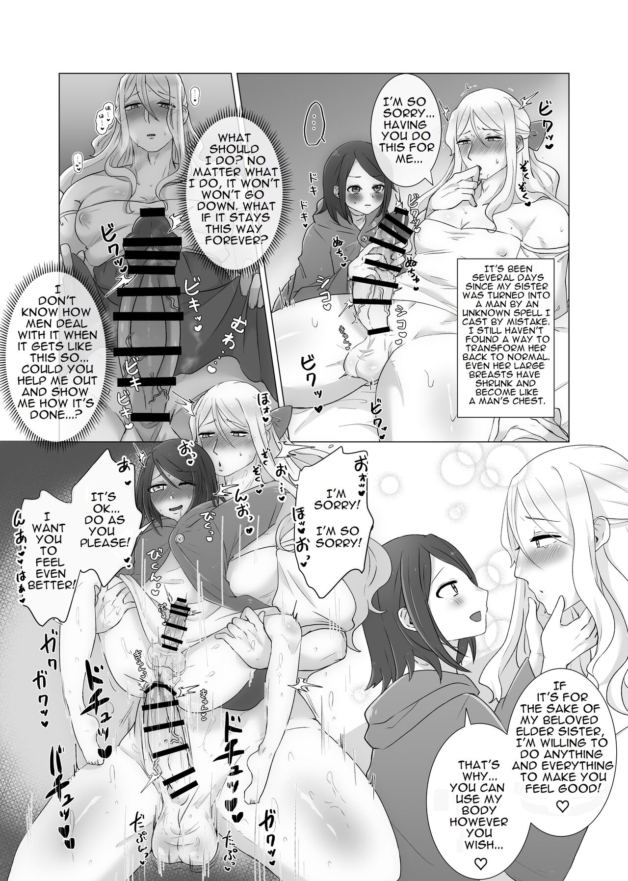Shemale TF Skeb Comic 1 &amp; 2 page 5 full