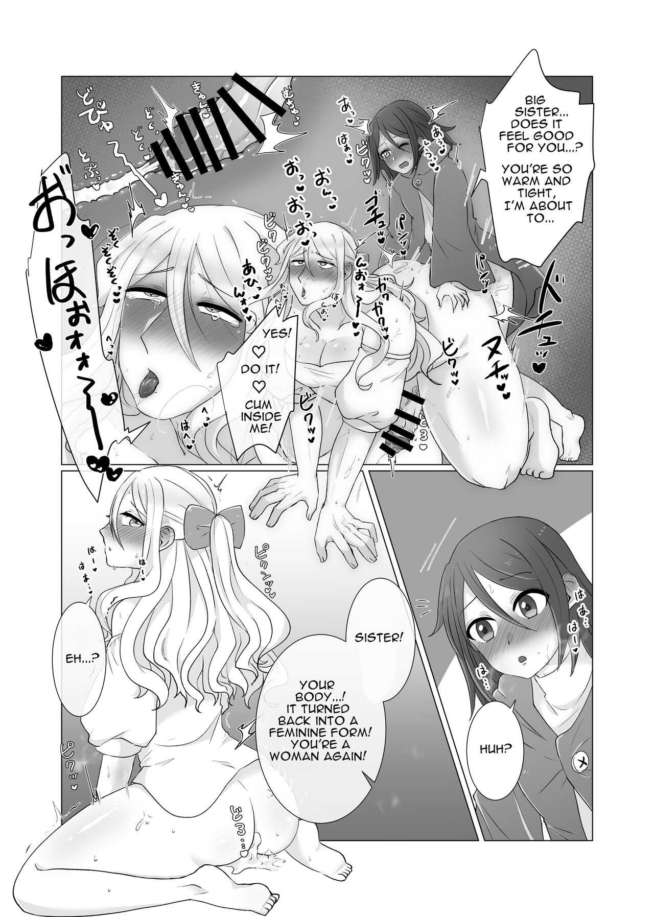 Shemale TF Skeb Comic 1 &amp; 2 page 6 full