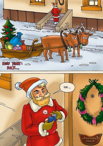 Animated Incest - Fuck me Santa cover