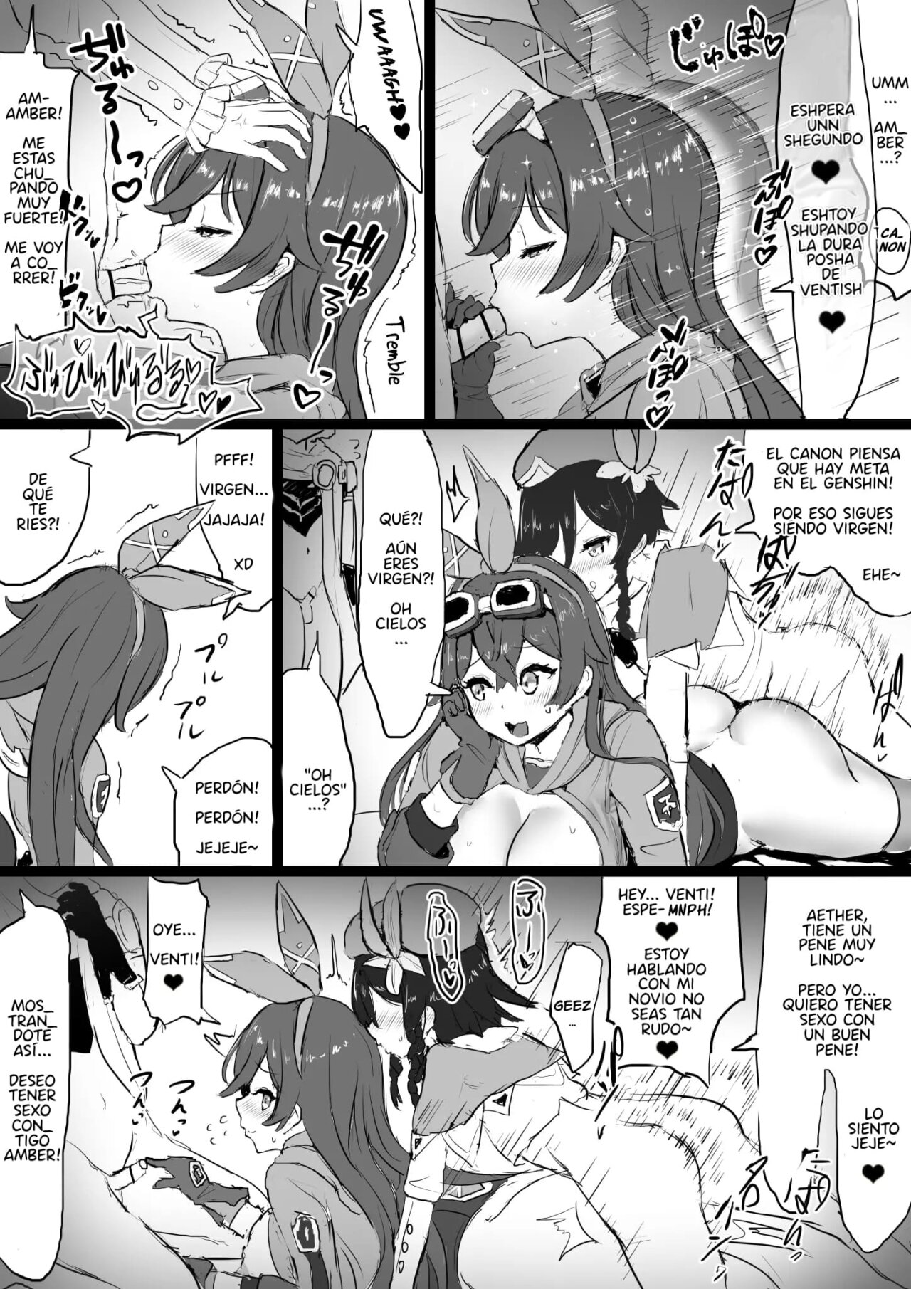 Amber ga Venti ni Netorareru Hanashi | Amber Was Stolen Away from Me by Venti page 6 full