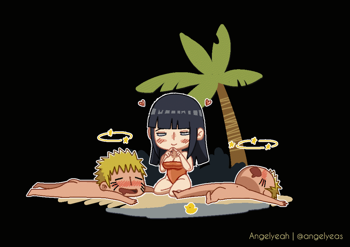 Hinata X Naruto Beach Animation page 1 full