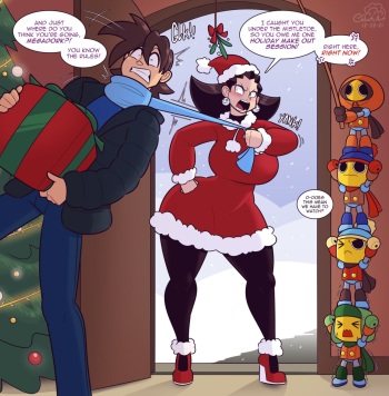 Tron x Megaman Happy Holiday cover