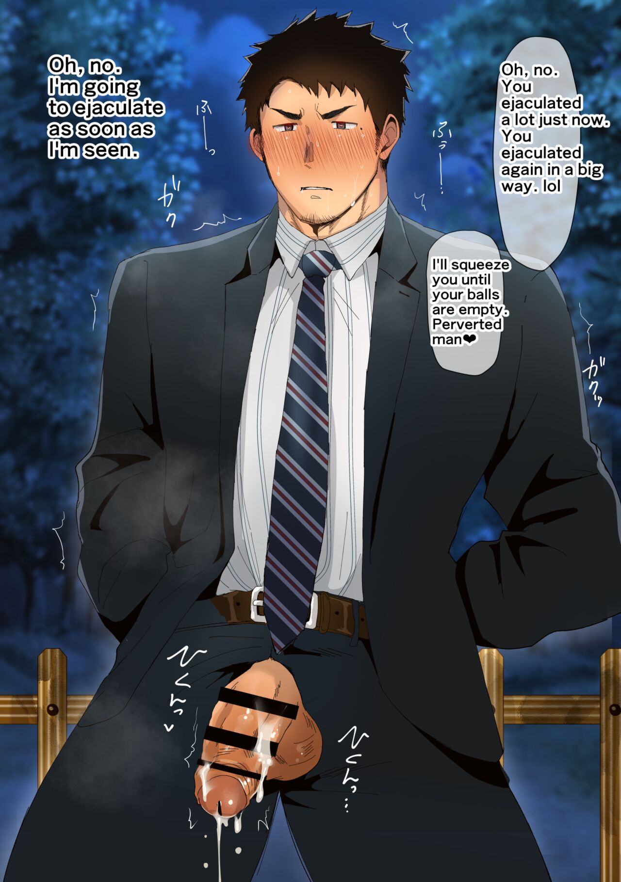 A Serious Businessman With A Hobby Of Outdoor Masturbation Is Discovered By A Group Of Delinquents page 6 full