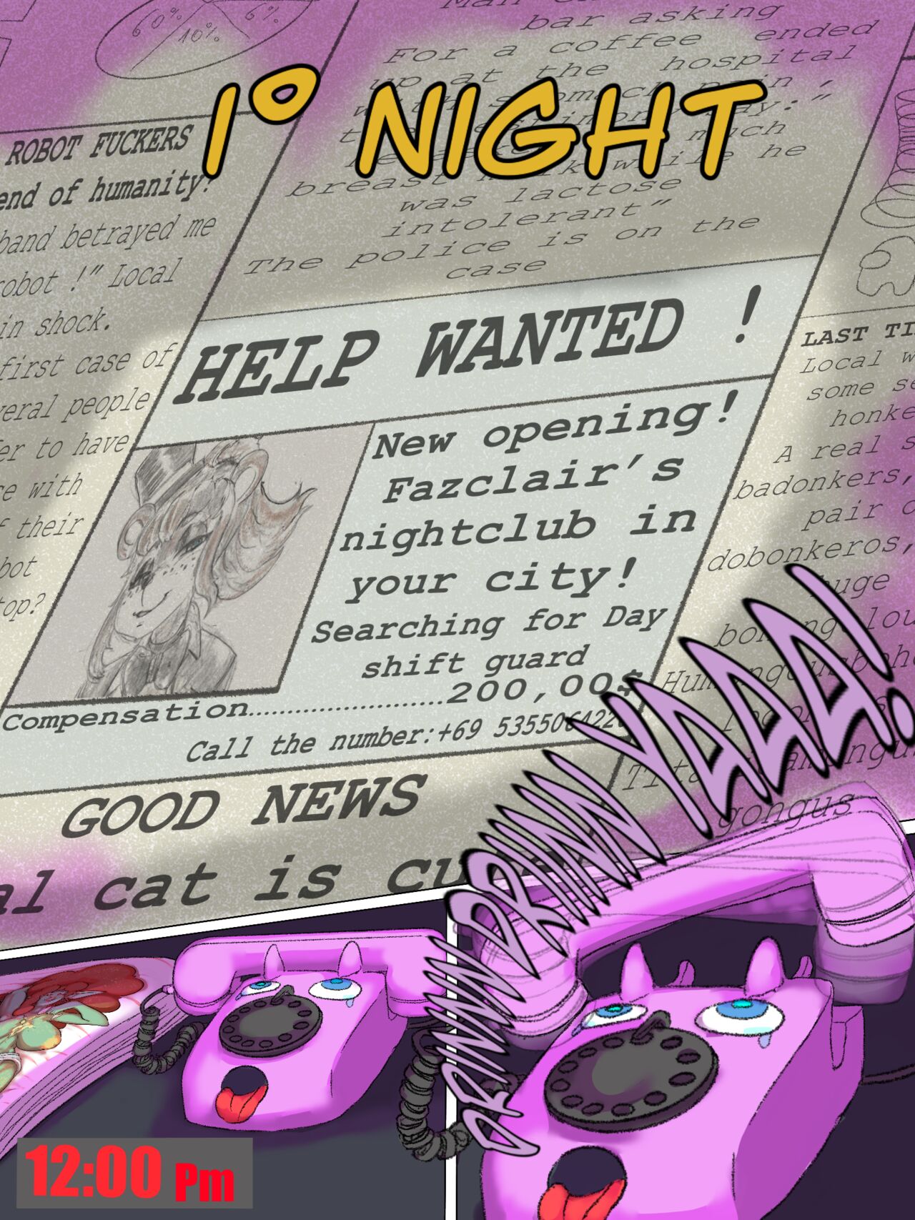 Five night at Fazclair's - night 1 page 2 full